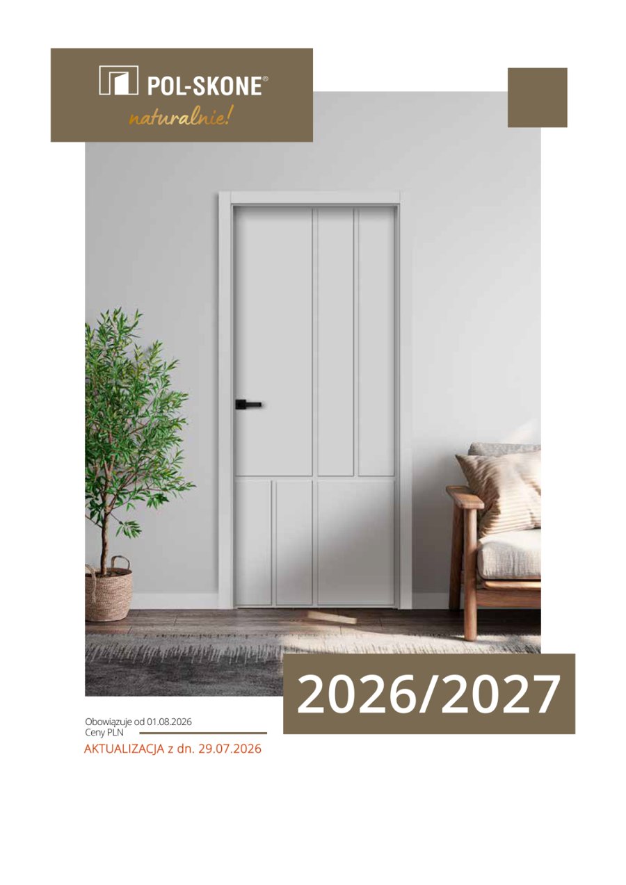 Okładka katalogu produktów POL-SKONE 2026/2027