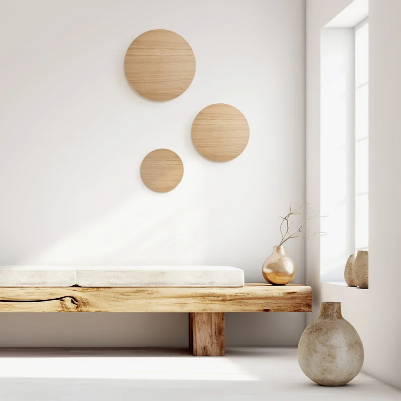 Lampa z kolekcji Luna Wood w aranżacji — TK Lighting