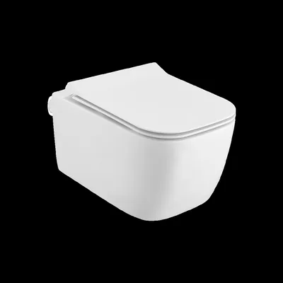 Miska WC wisząca Doto S 49 cm (krótka), biała, z deską