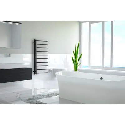 PMH Apollo — grzejnik łazienkowy · AP1 500 × 1140 i AP2 500 × 1500 mm · 168–266 W przy 75/65°C