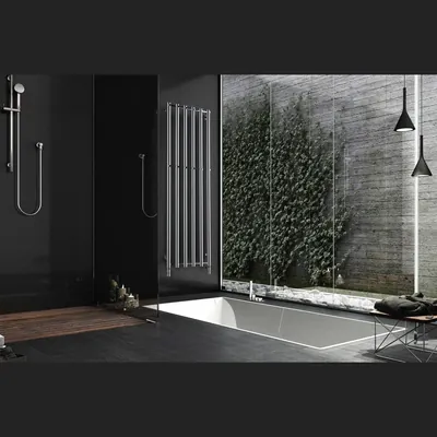 PMH Rosendal — grzejnik łazienkowy · 7 wariantów od 266 × 950 do 1500 × 266 mm · 161–253 W przy 75/65°C